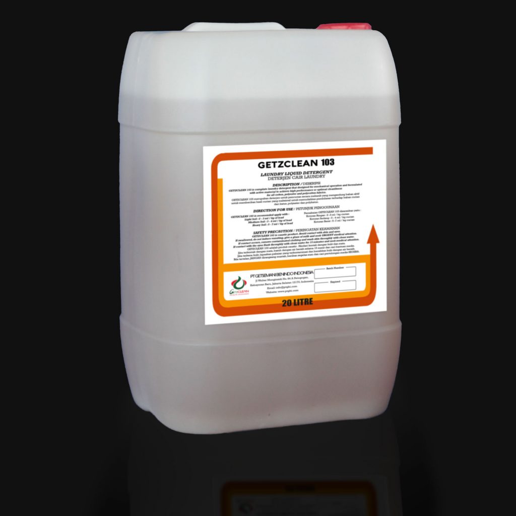 GETZCLEAN 103 laundry detergent